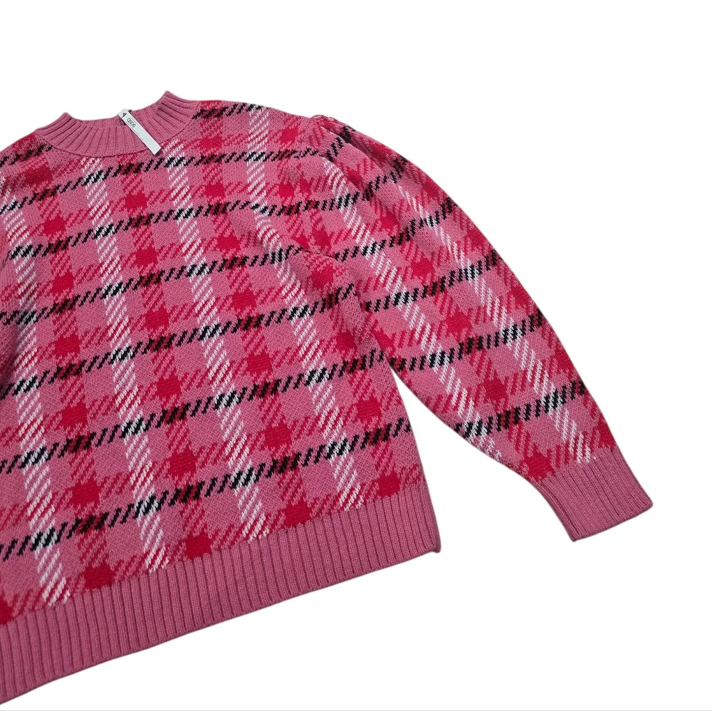 ASOS Chunky Sweater In Check/Plaid Pattern - Picture 3 of 8